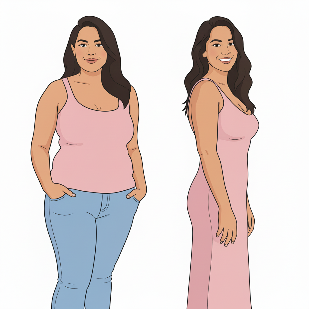 Antes e Depois Mounjaro