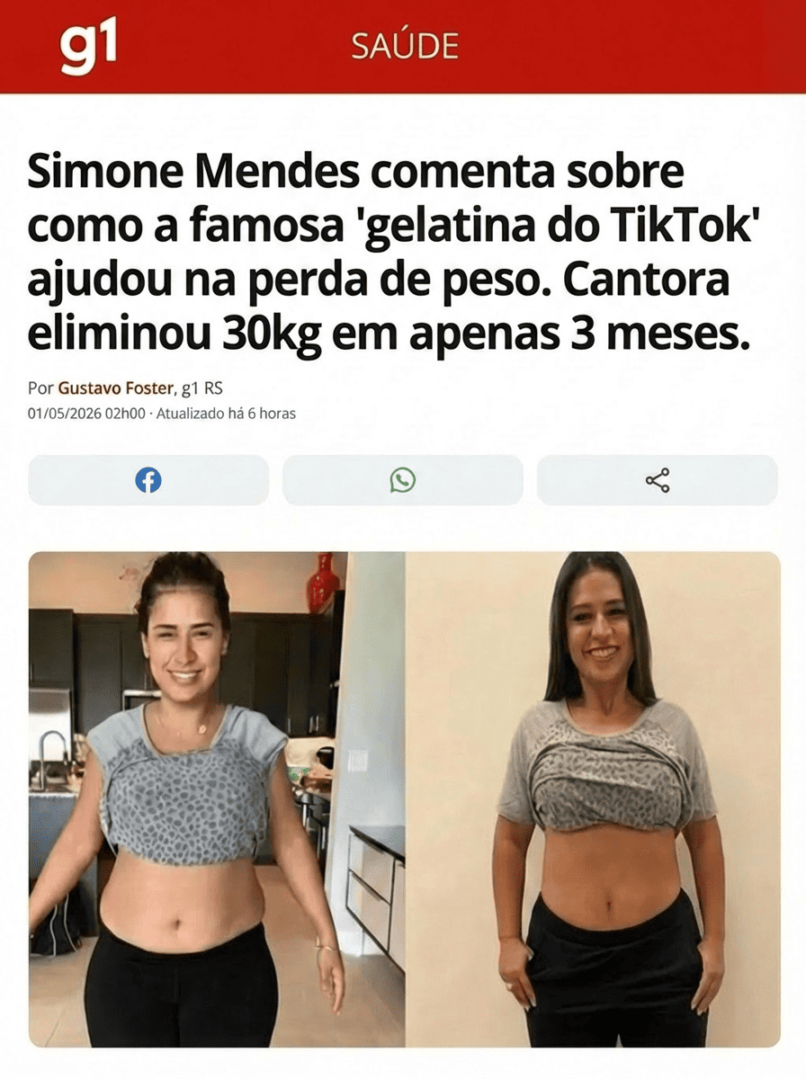 Simone Mendes perde 30kg